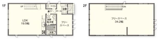 ユニテハウス　標準間取り