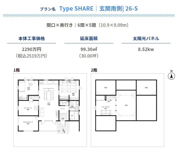 グリーンシードセレクト　Type SHERE｜玄関南側