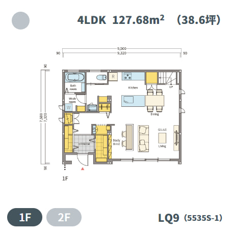 シンセＬＱの間取り例①1Ｆ