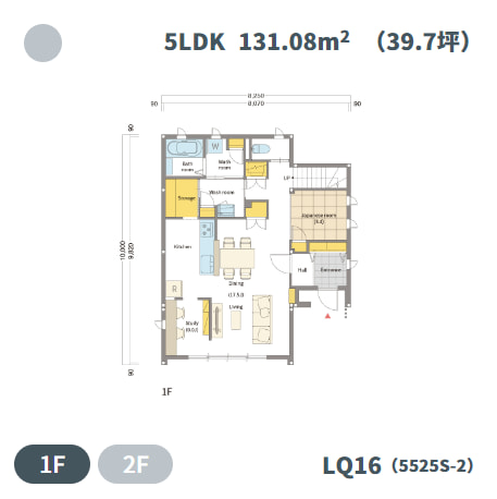 シンセＬＱの間取り例②1Ｆ