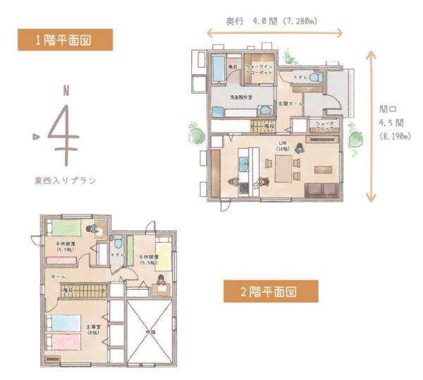 一条工務店　ハグミー　間取り参考例④