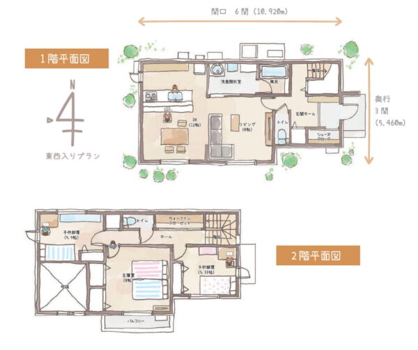 一条工務店　ハグミー　間取り参考例③